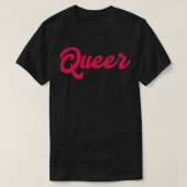 Queer Faded Retro Typografie Statement Design T-shirt (Design voorkant)