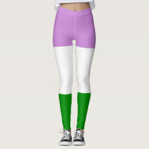 Queer Flag Paarse Wit Groen Gestreept LGBT