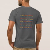 Queer geloof homo door geboorte t-shirt (Achterkant)