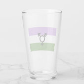 Queer - Gender Queer Pride Glas (Achterkant)