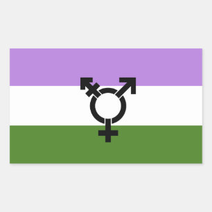 Queer - Gender Queer Pride Rechthoekige Sticker