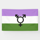 Queer - Gender Queer Pride Spandoek (Horizontaal)