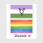 Queer - Gender Queer Pride Sticker (Vel)
