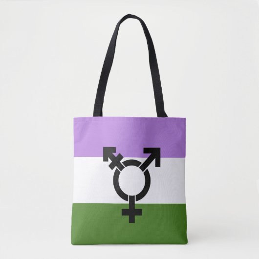 Queer - Gender Queer Pride Tote Bag (Voorkant)