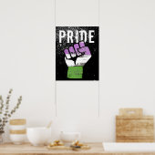 Queer / Genderqueer trotsvuist Poster (Keuken)
