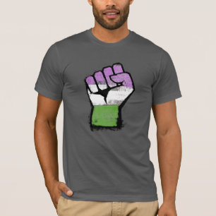 Queer / Genderqueer trotsvuist T-shirt