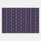 Queer Ghosts, Ghost in Biseksuele Vlag Kleuren Inpakpapier Vel (Voorkant)