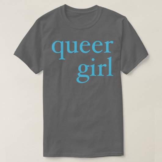 queer girl in blue t-shirt (Design voorkant)