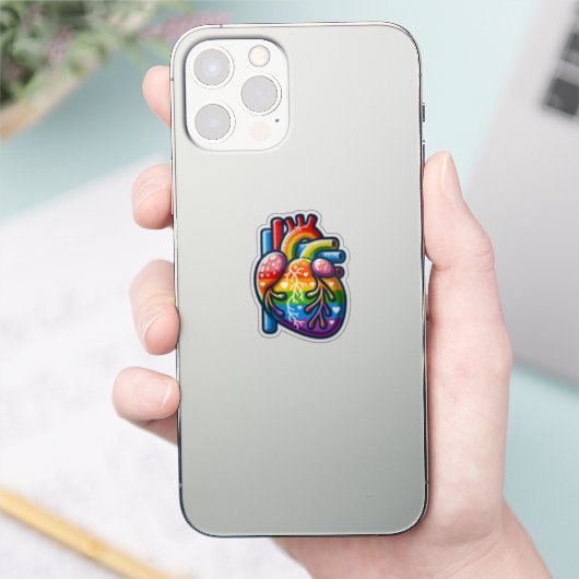 Queer Heart Sticker (Telefoon)
