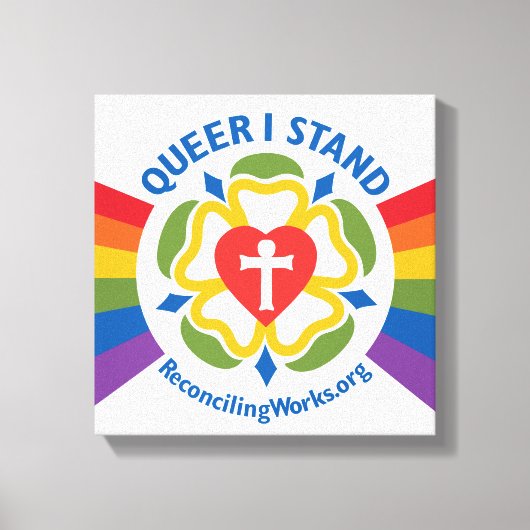 "Queer I Stand" canvas print (Voorkant)