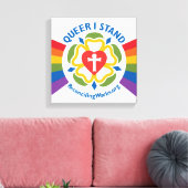"Queer I Stand" canvas print (Insitu (Woonkamer))