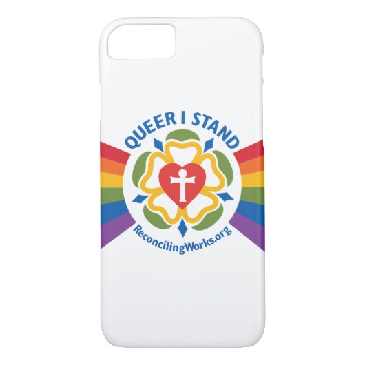 "Queer I Stand" t-shirt telefoonbehuizing Case-Mate iPhone Case (Achterkant)