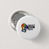 Queer Jeugd beschermen Ronde Button 3,2 Cm (Voorkant /achterkant)