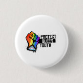 Queer Jeugd beschermen Ronde Button 3,2 Cm (Voorkant)