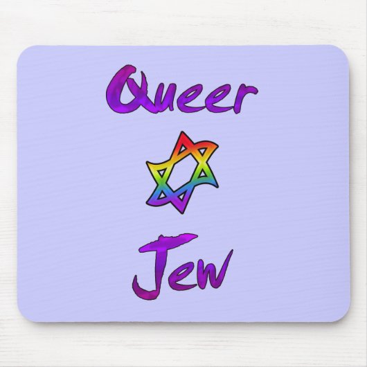 Queer Jew Mousepad Muismat (Voorkant)