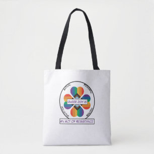 Queer Joy staat voor Resistance Tote Bag