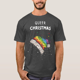 Queer Kerstmis Santa Hat LGBTQ Pride Gay T-shirt