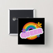 Queer. LGBT+Pride. Button (Voorkant /achterkant)