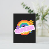 Queer. LGBT+Pride. Poster Briefkaart (Staand voorkant)