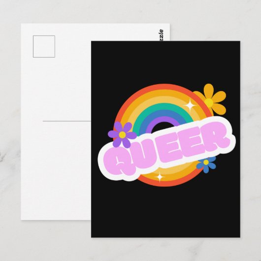 Queer. LGBT+Pride. Poster Briefkaart (Voorkant / Achterkant)