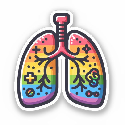 Queer Lungs Sticker (Voorkant)