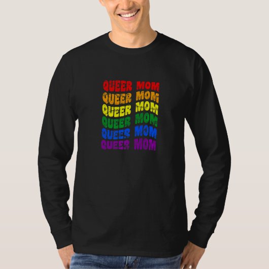 Queer mam Lgbt Nonbinary Pride Gender Neutral Prid T-shirt (Voorkant)