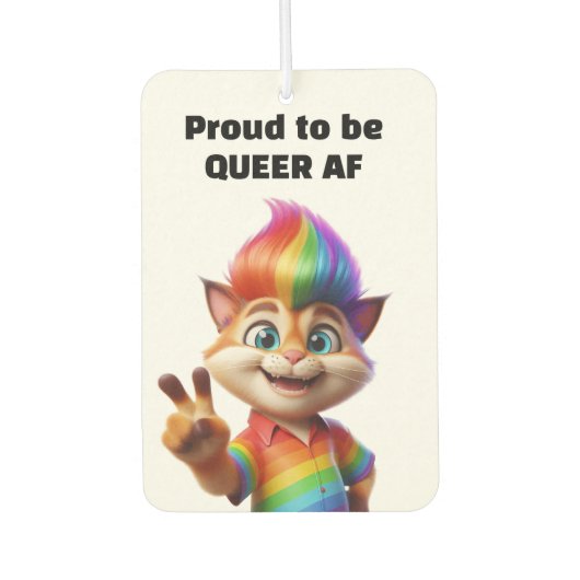 Queer Mohawk Kat Luchtverfrisser (Voorkant)
