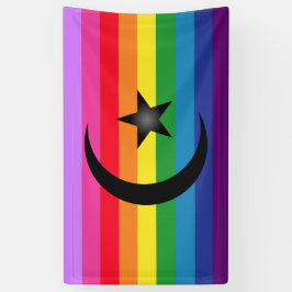 Queer moslimvlag spandoek