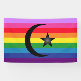 Queer moslimvlag spandoek