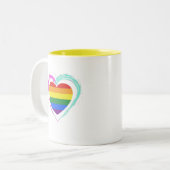 Queer Mutant! Tweekleurige Koffiemok (Voorkant links)