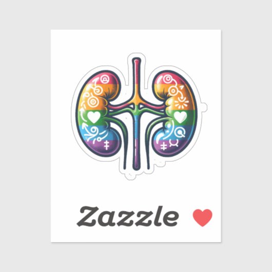 Queer nieren sticker (Vel)