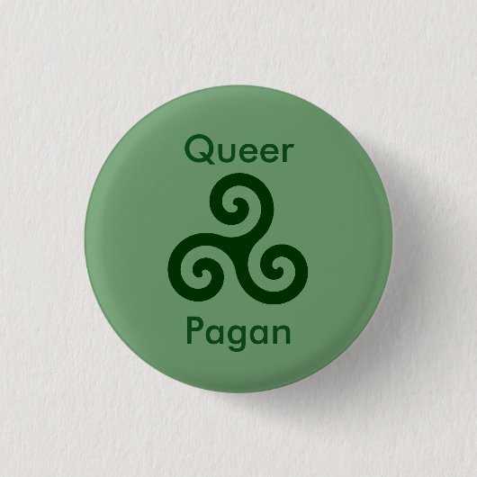 Queer Pagan Ronde Button 3,2 Cm (Voorkant)
