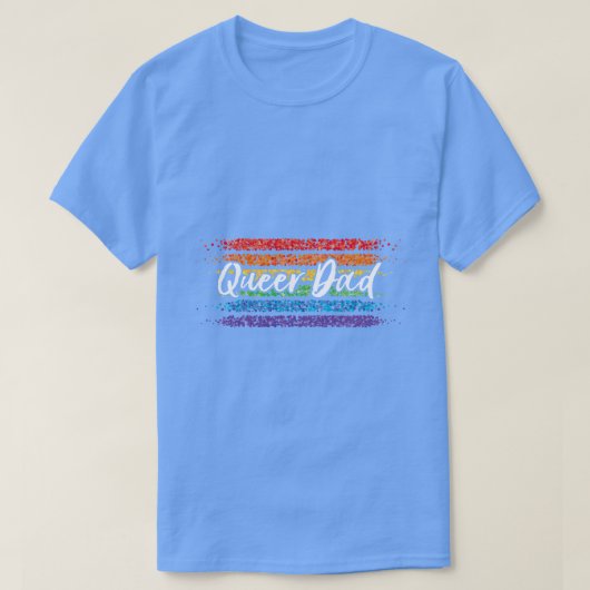 Queer Papa Papa Vader Regenboog LGBTQ T-shirt (Design voorkant)