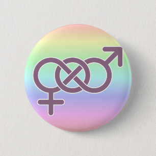 Queer Poly Ronde Button 5,7 Cm