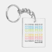 Queer Pride Acryl Sleutelhanger (Voorkant Links)