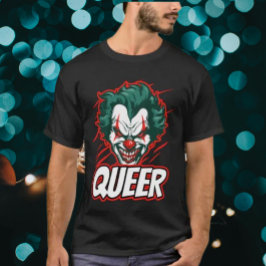 queer pride clown t-shirt