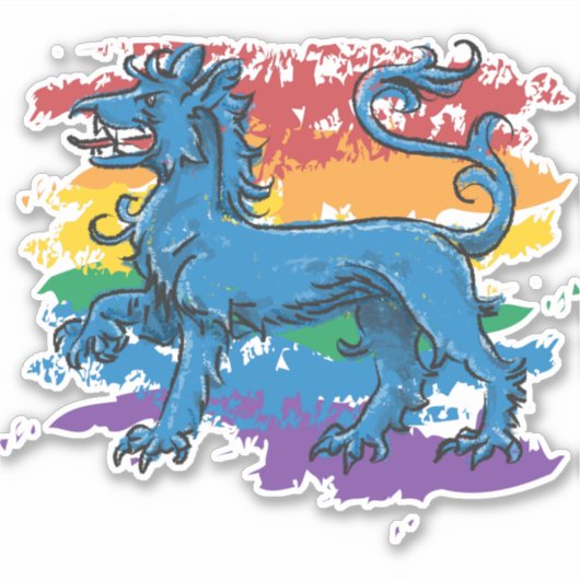 Queer Pride - East Kingdom Sticker (Voorkant)
