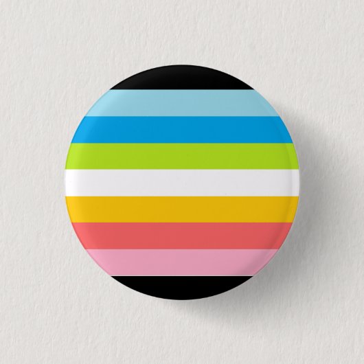Queer Pride Flag Badge Ronde Button 3,2 Cm (Voorkant)