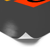 Queer-pride gay met regenboogkleur perfect poster (Hoek)