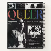 Queer Pride LGBTQ+ Modern Brutalistisch Notitieboek (Achterkant)