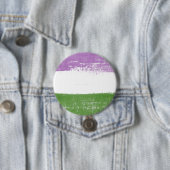 Queer Pride Paint Ronde Button 7,6 Cm (In situ)