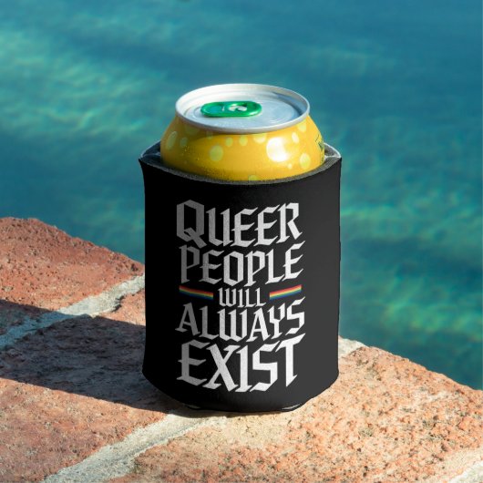 Queer Pride Proud Queer Mensen Zullen Altijd Besta Blikjeskoeler (Insitu Zwembad)