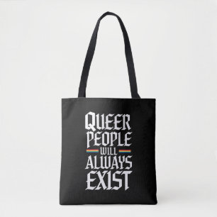 Queer Pride Proud Queer Mensen Zullen Altijd Besta Tote Bag