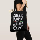 Queer Pride Proud Queer Mensen Zullen Altijd Besta Tote Bag (Dichtbij)