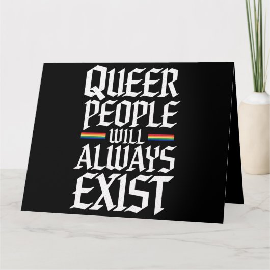 Queer Pride Queer mensen zullen altijd bestaan Kaart (Voorkant)