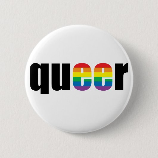 Queer Pride Ronde Button 5,7 Cm (Voorkant)