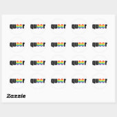 Queer Pride Ronde Sticker (Vel)