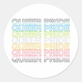 Queer Pride Ronde Sticker