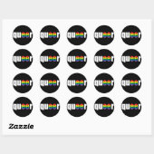Queer Pride Ronde Sticker (Vel)