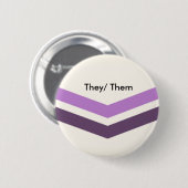 Queer Pronouns Button Ze/Them (Voorkant /achterkant)